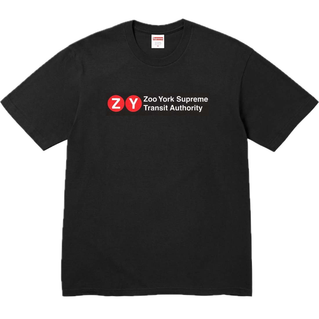 Supreme/Zoo York Transit Schwarzes T-Shirt