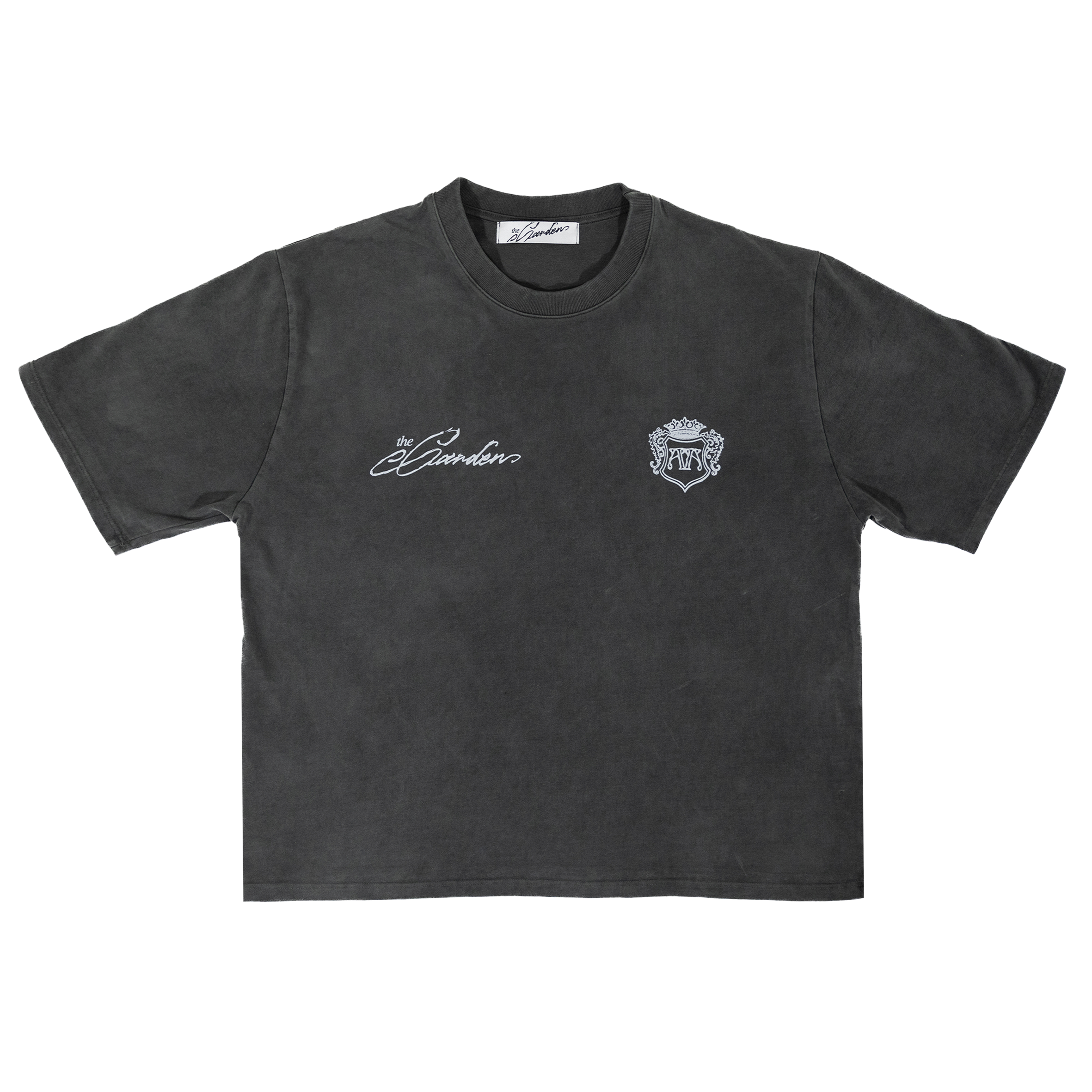 The Garden Lettering T-shirt Washed Black
