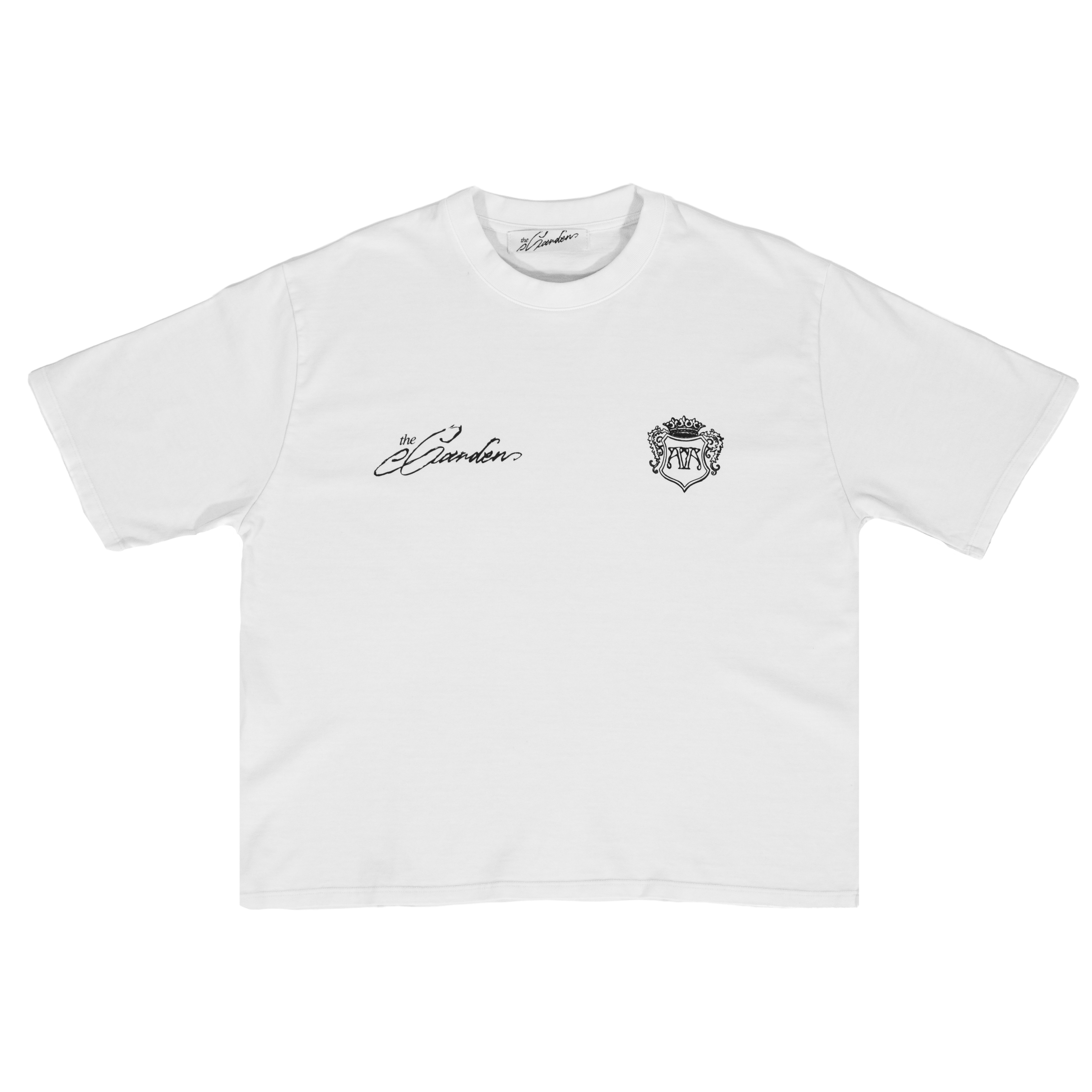The Garden Lettering T-shirt Beige/Navy