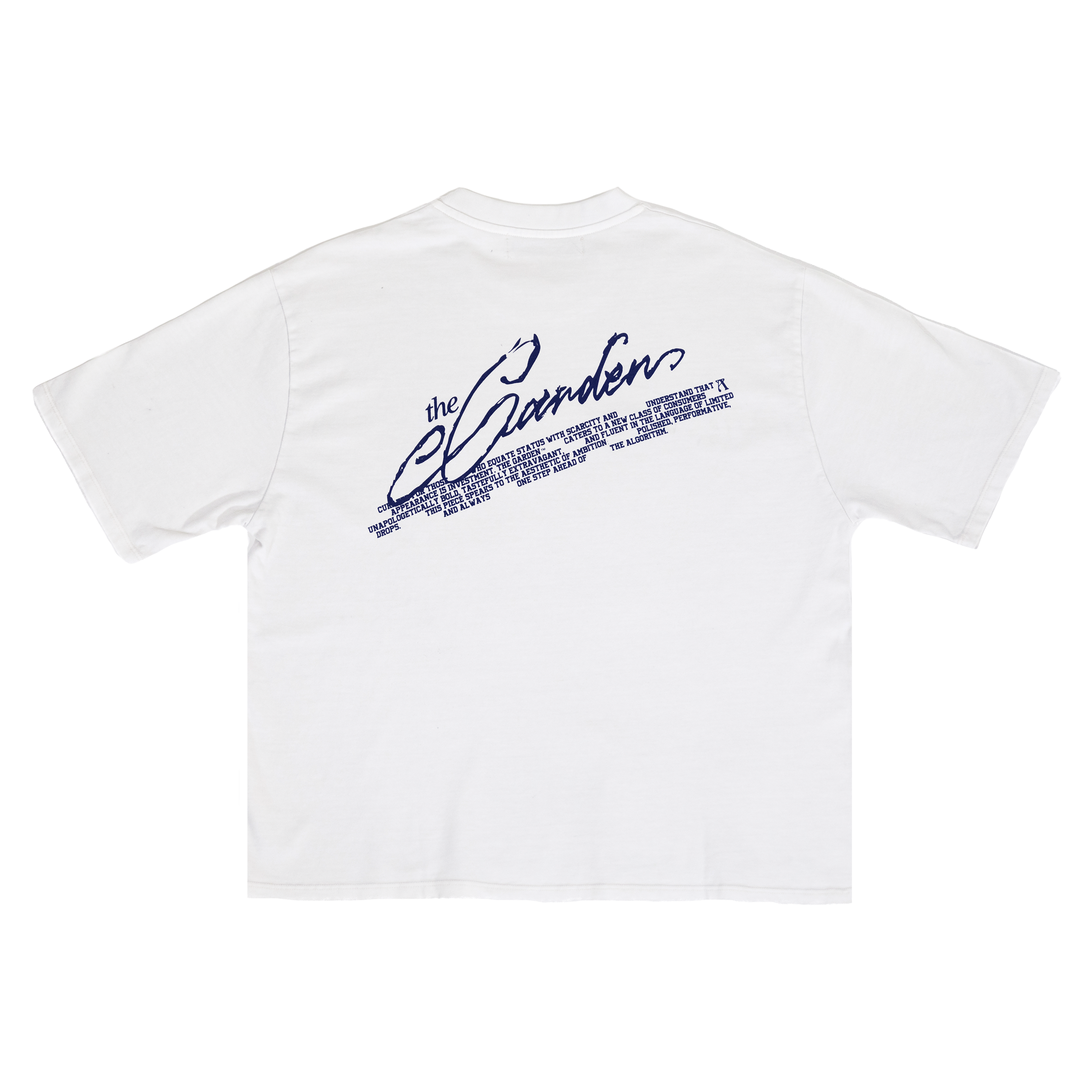 The Garden Lettering T-shirt Beige/Navy