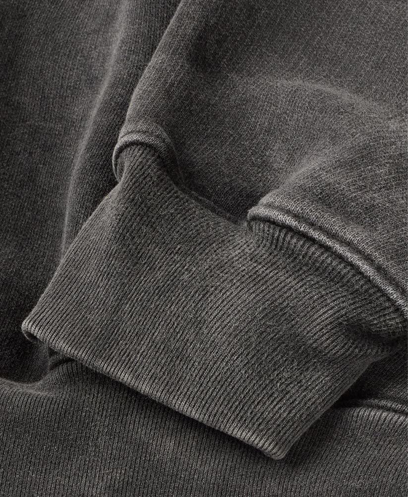 Velor Garments 600 GSM 'Vintage Black' Hoodie