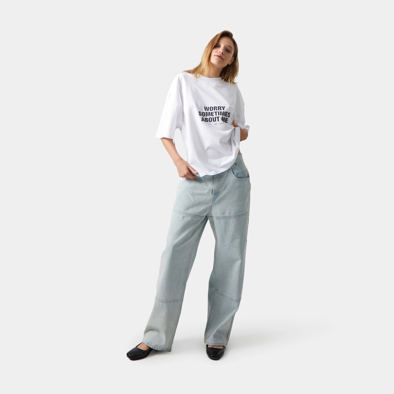 EME Studios Target Pearl Oversized Tee