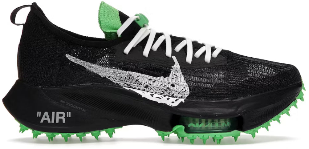 Nike Air Zoom Tempo Next Flyknit Off-White Black Scream Green