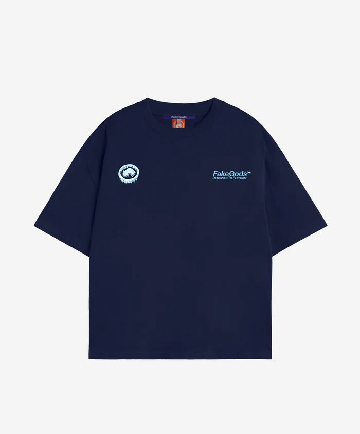 Fakegods Iced Logo Tee Navy