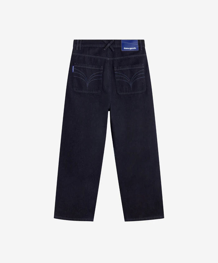 Fakegods Straight Denim Jeans Navy