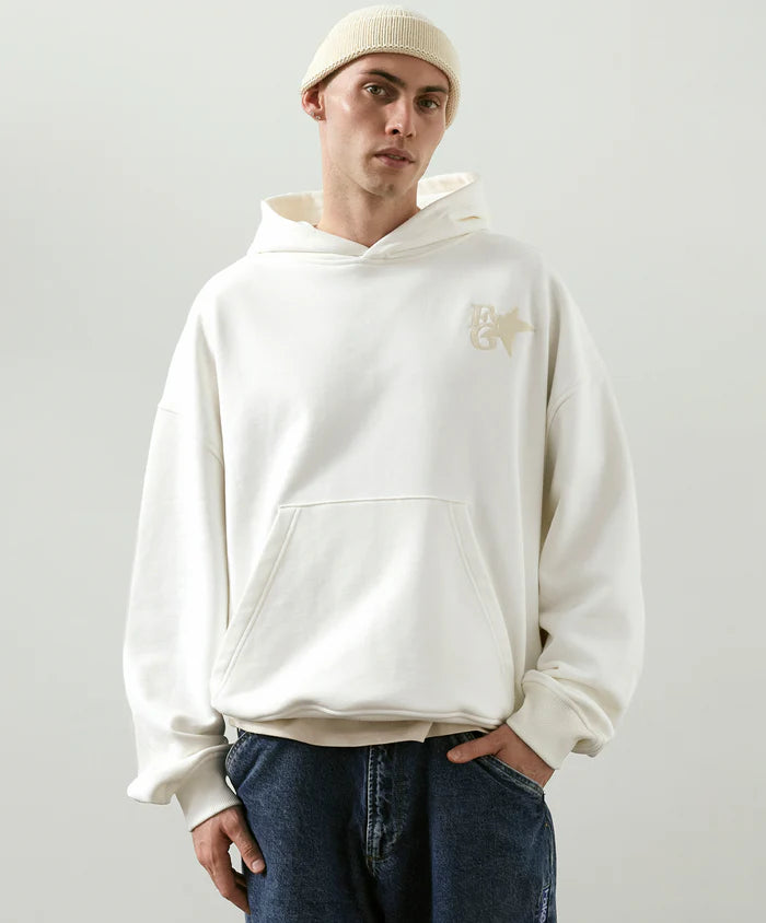 Fakegods Star Hoodie Cream