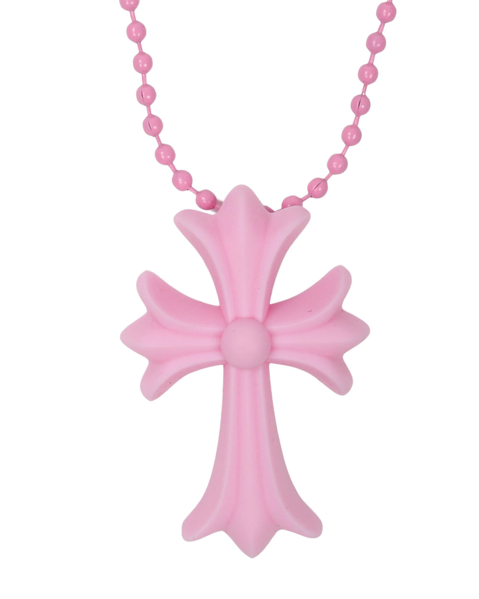 Chrome Hearts Silicone Necklace Pink – The Garden Chrome Hearts Silicone Necklace Pink – The Garden