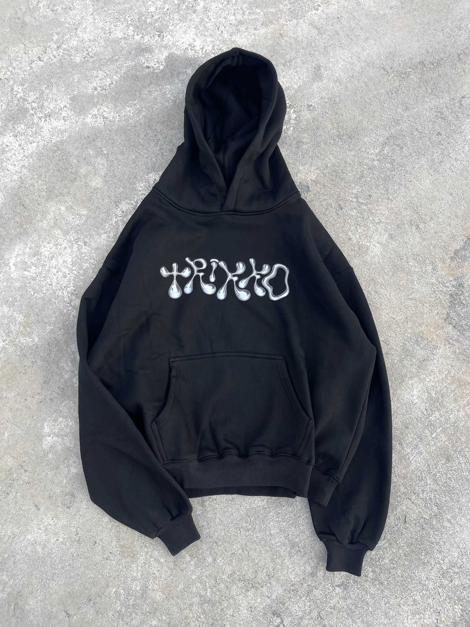 Trikko Liquid Black Hoodie