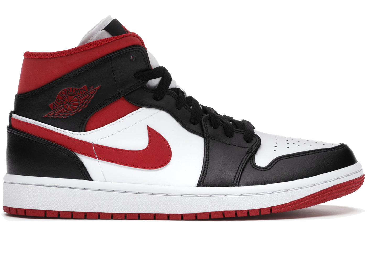 Jordan 1 Mid Gym Red Black White GS