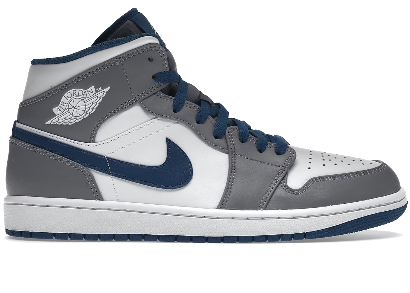 Jordan 1 Mid True Blue Cement GS
