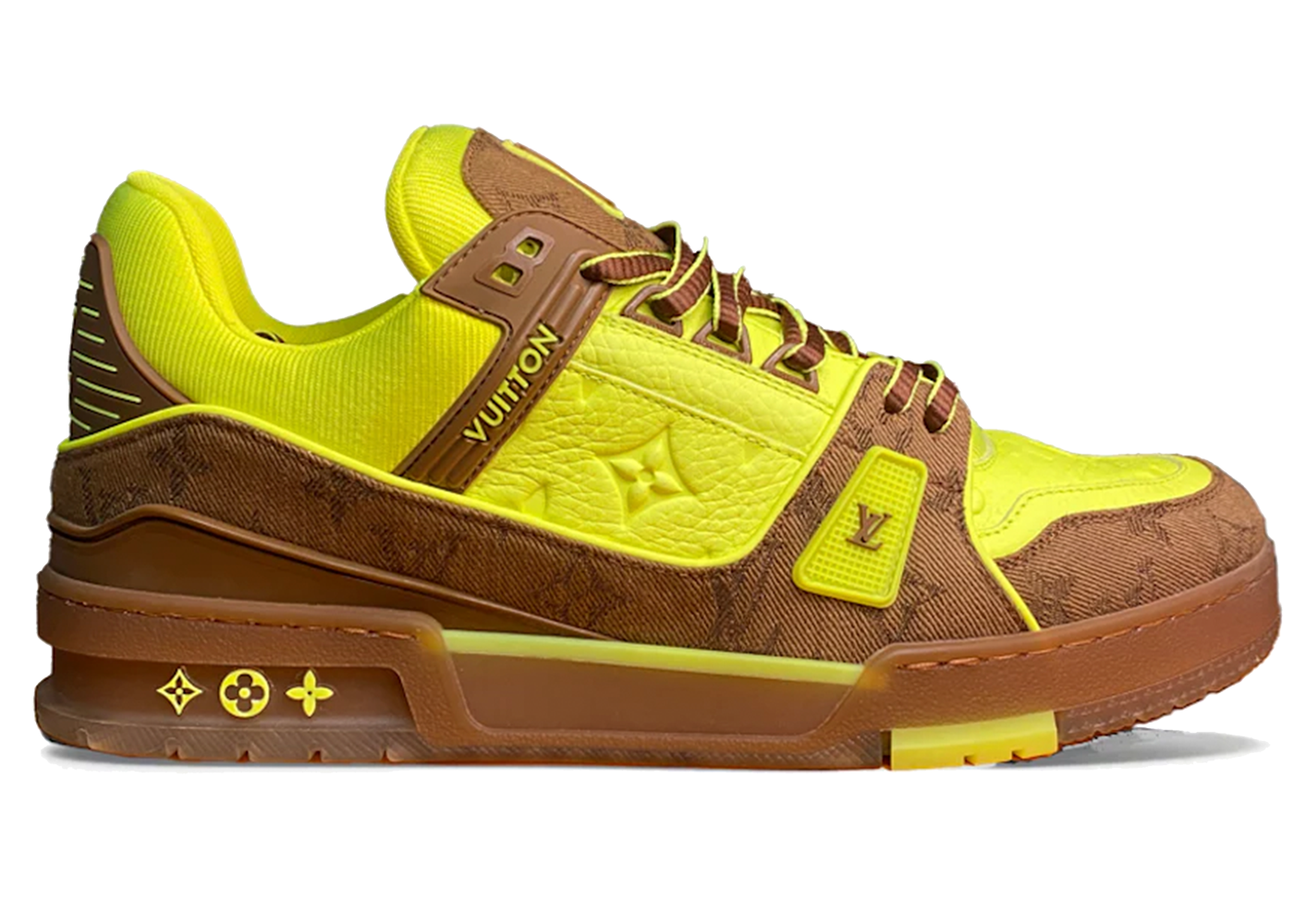 Louis Vuitton Trainer Yellow Brown
