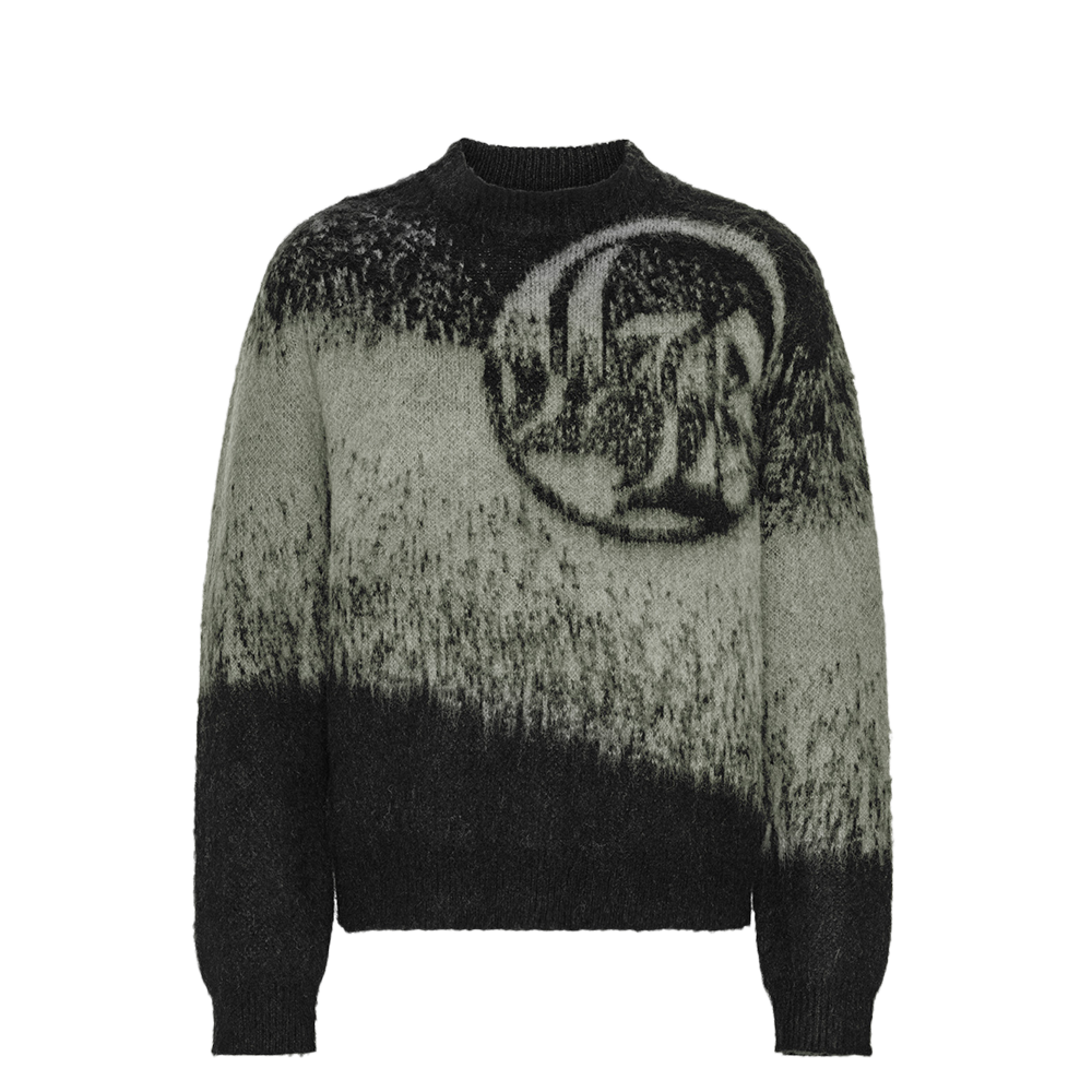 Lost Boys Mohair-Sweat Schwarz Grau