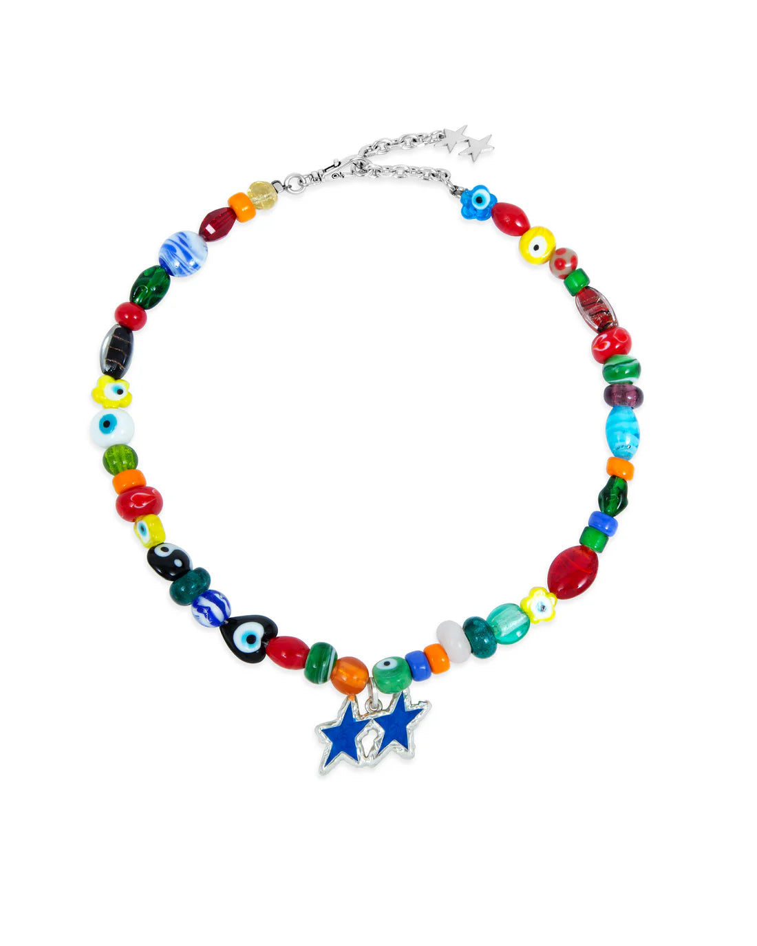 Twojeys Blue Melted Stars Necklace