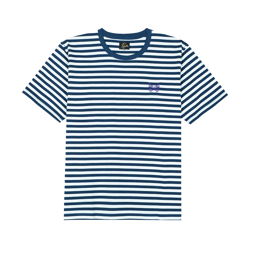 Needles Papillon EMB SS Tee Navy/White