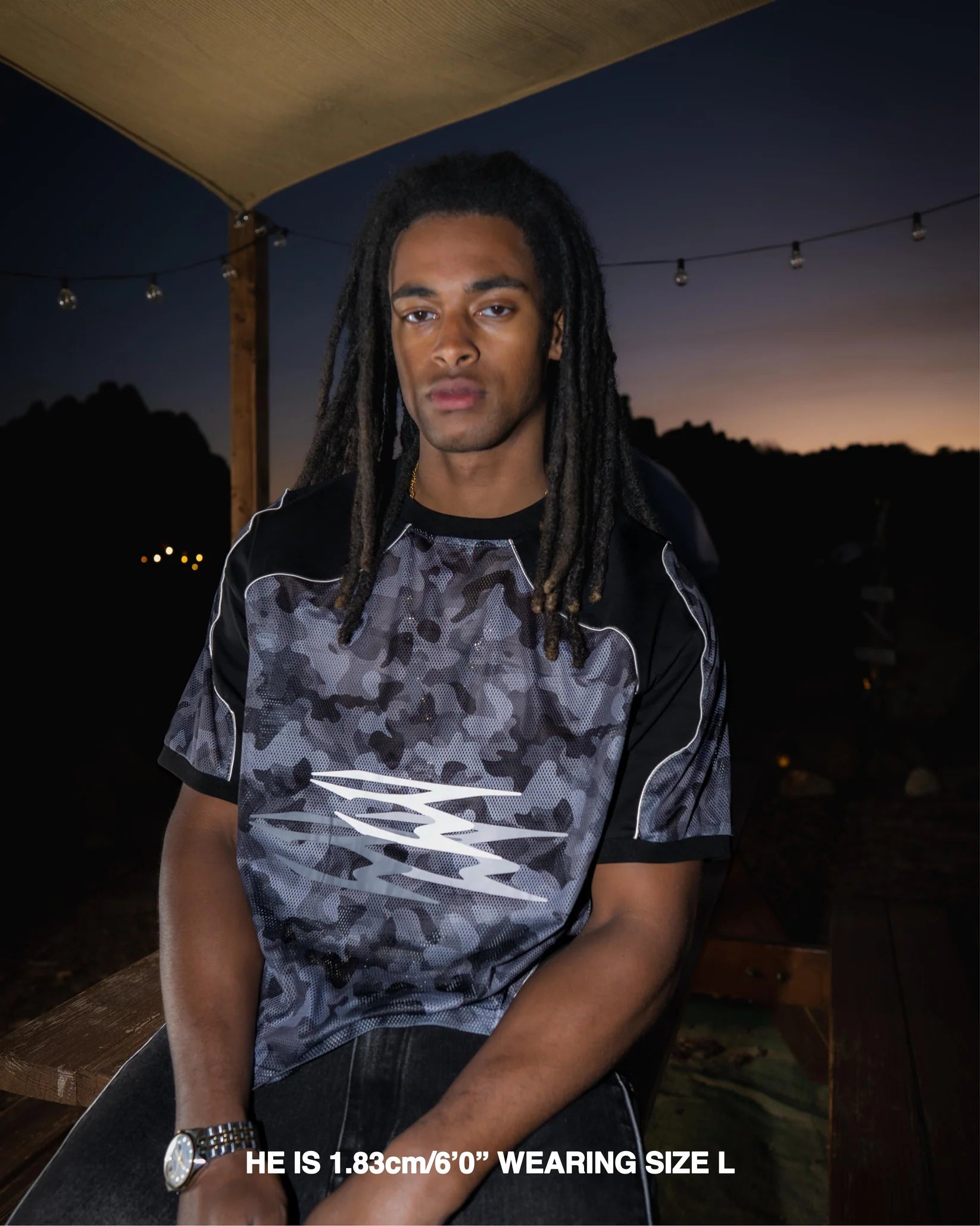 Noemotions Mesh Tee Schwarz