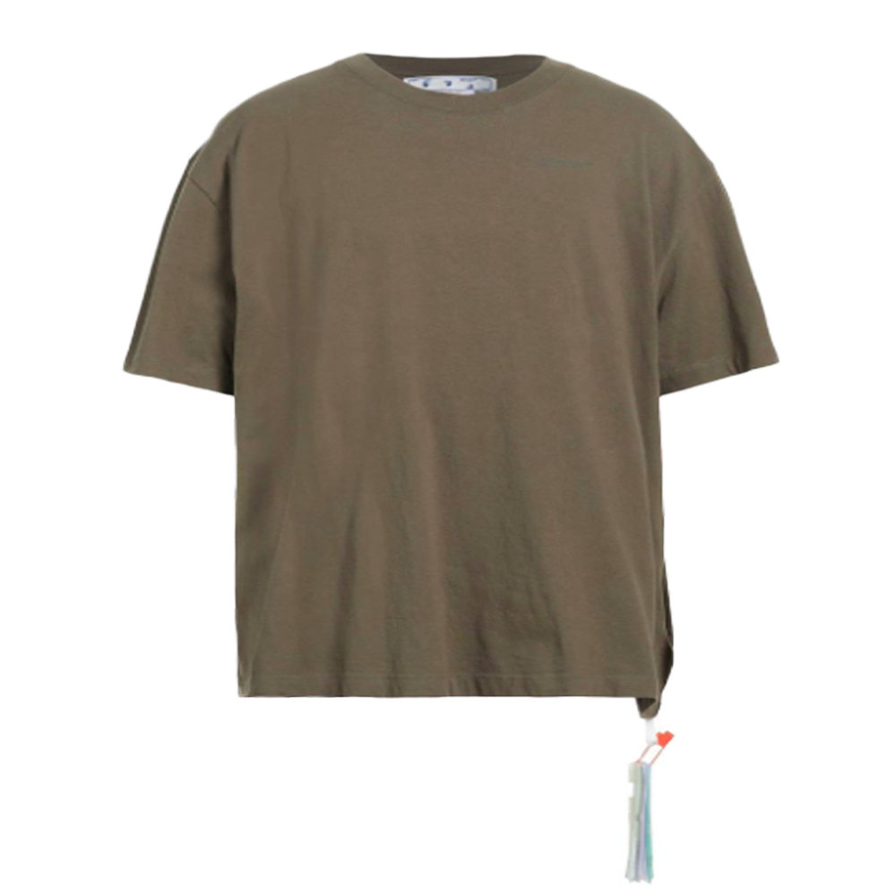 Off-White Men's Khaki Tee