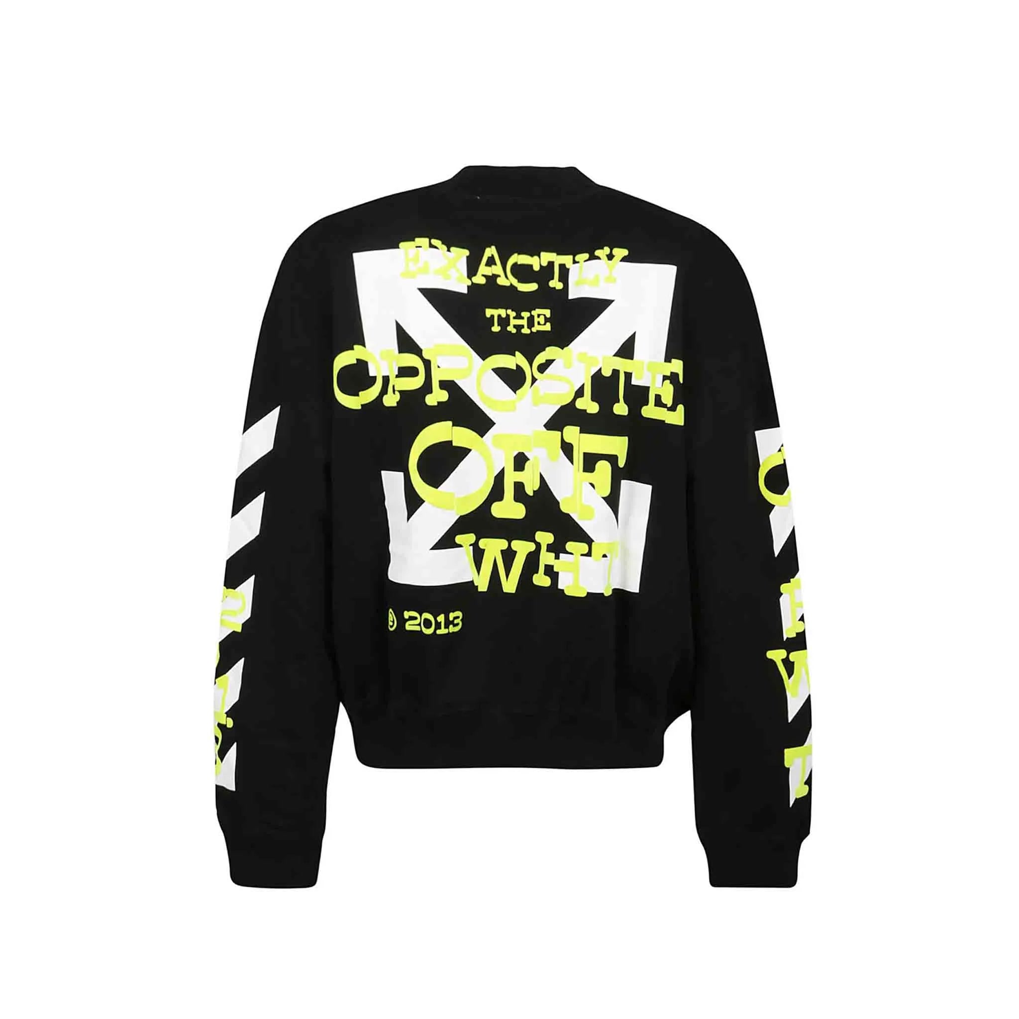 Off-White Crewneck Opposite Arrow Schwarz