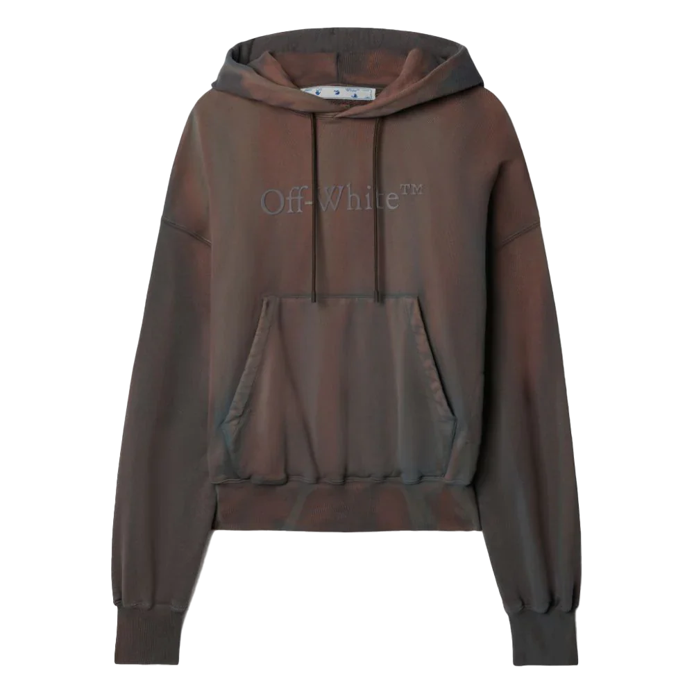Off-White Bookish Laund Boxy Hoodie Petrol