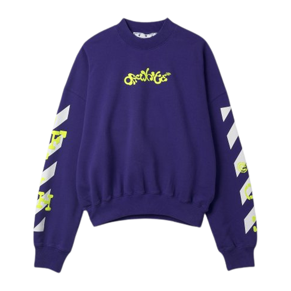 Off-White Crewneck Opposite Arrow Purple