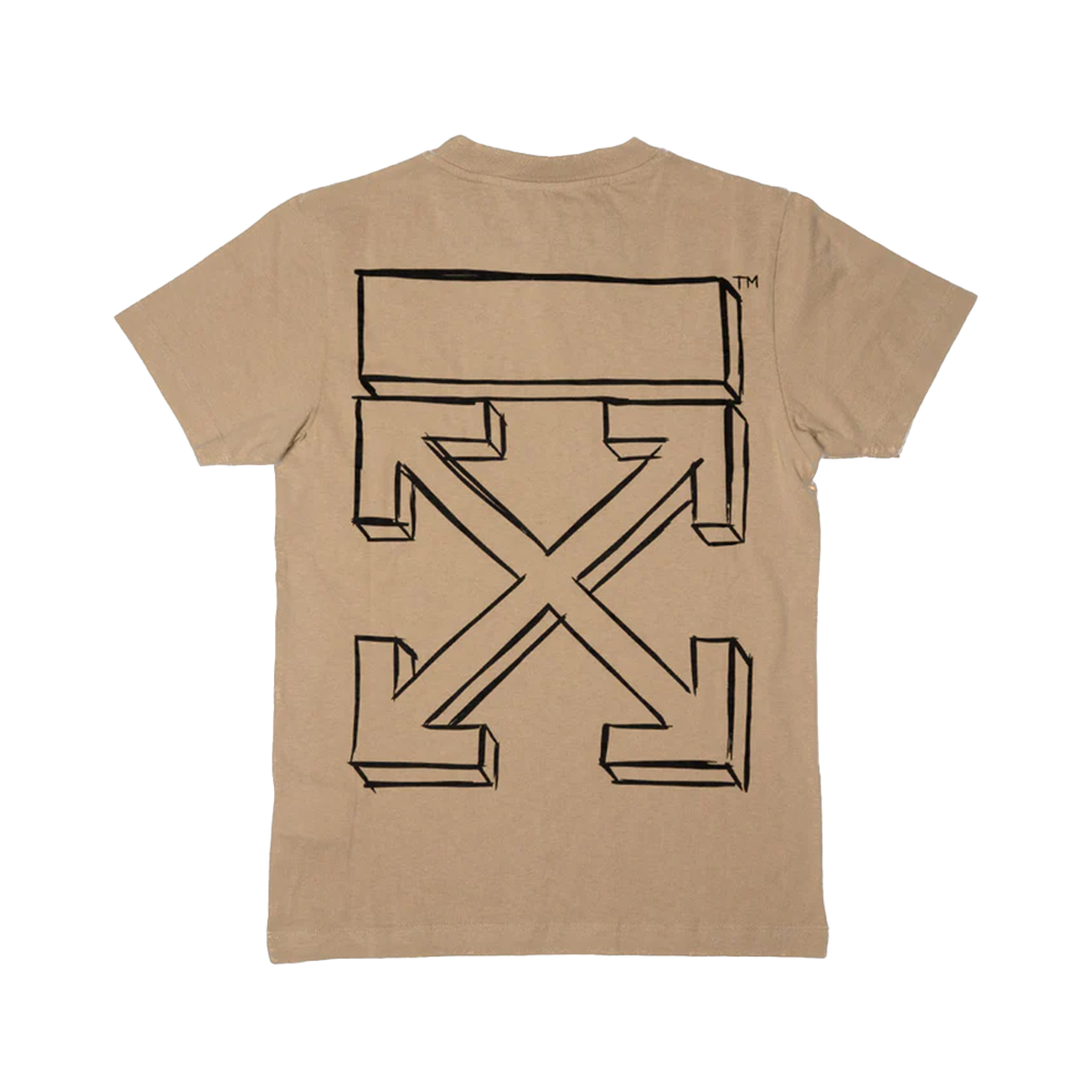 Off White 3D Arrows Tee Olive