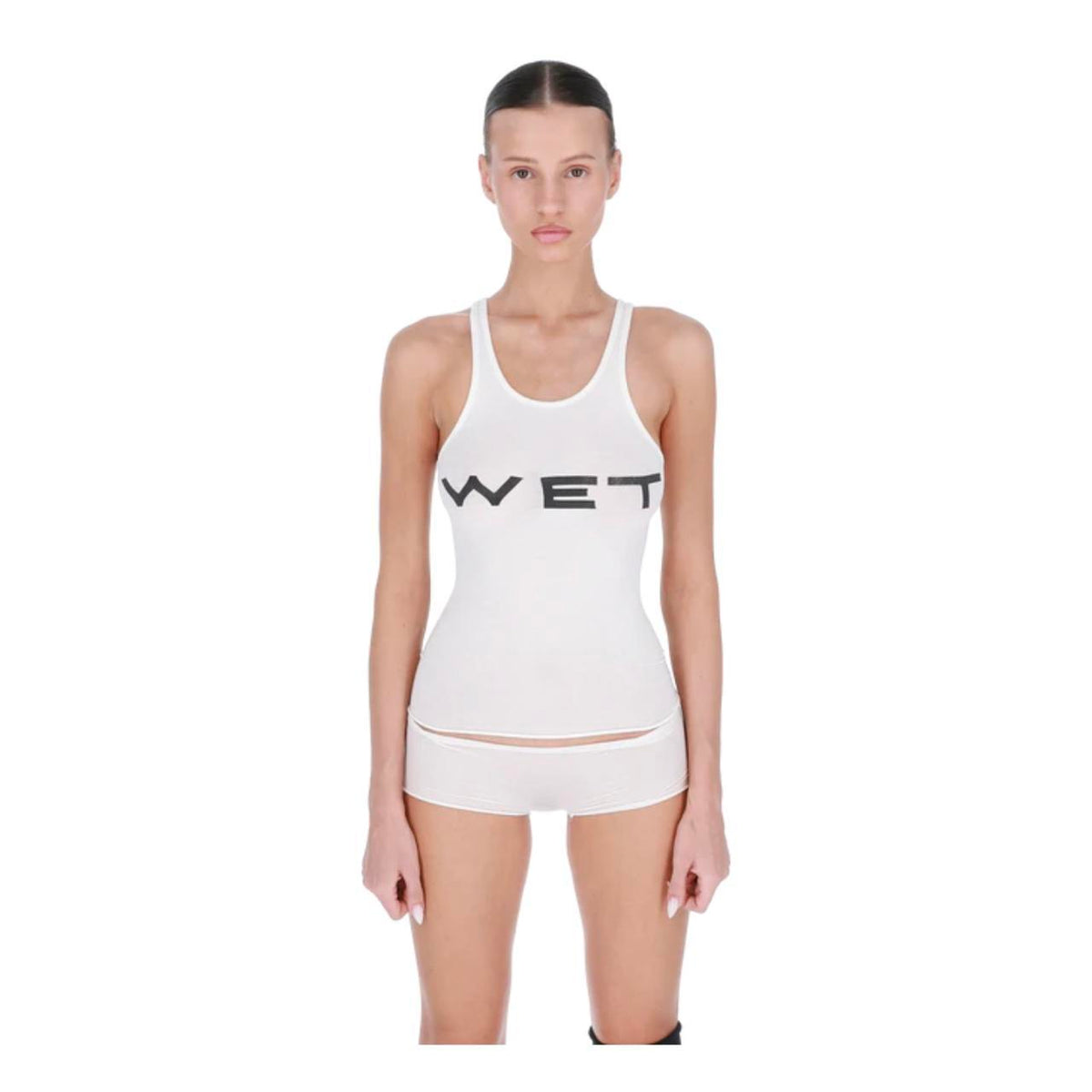 トップス YZY YEEZY MOWALOLA WET bodysuit tank Yeezy x Mowalola Wet Bodysuit White - SS24 - US