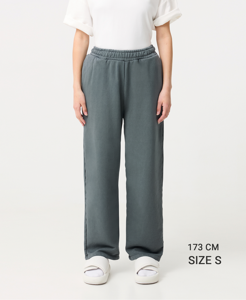 Velour Garments 600 GSM 'Ecru' Straight-Leg Pants