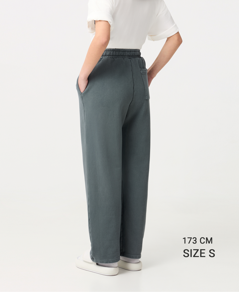 Velour Garments 600 GSM 'Ecru' Straight-Leg Pants