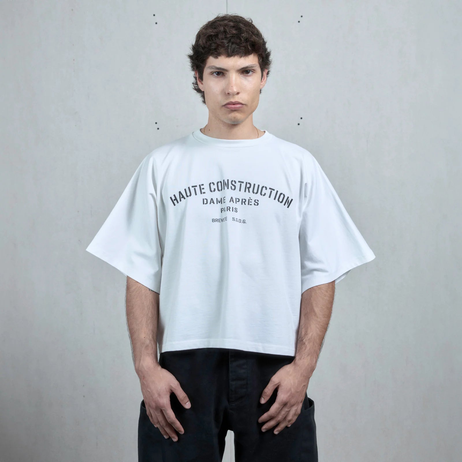 Dame Après Paris Haute Construction White Uf T-shirt