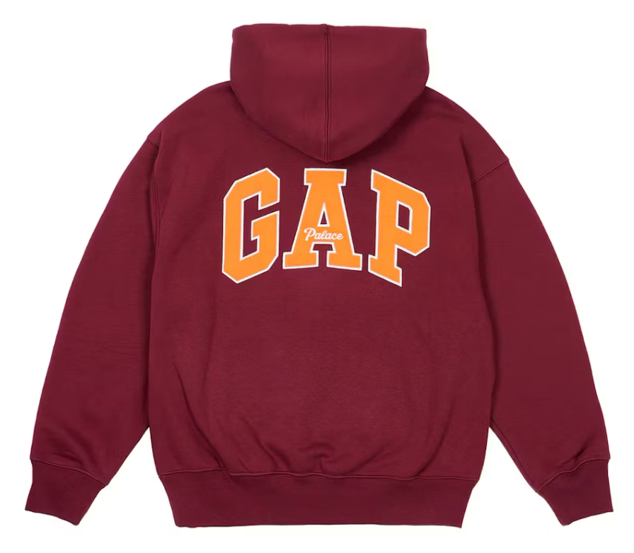 Palace x Gap Hood Burgundy