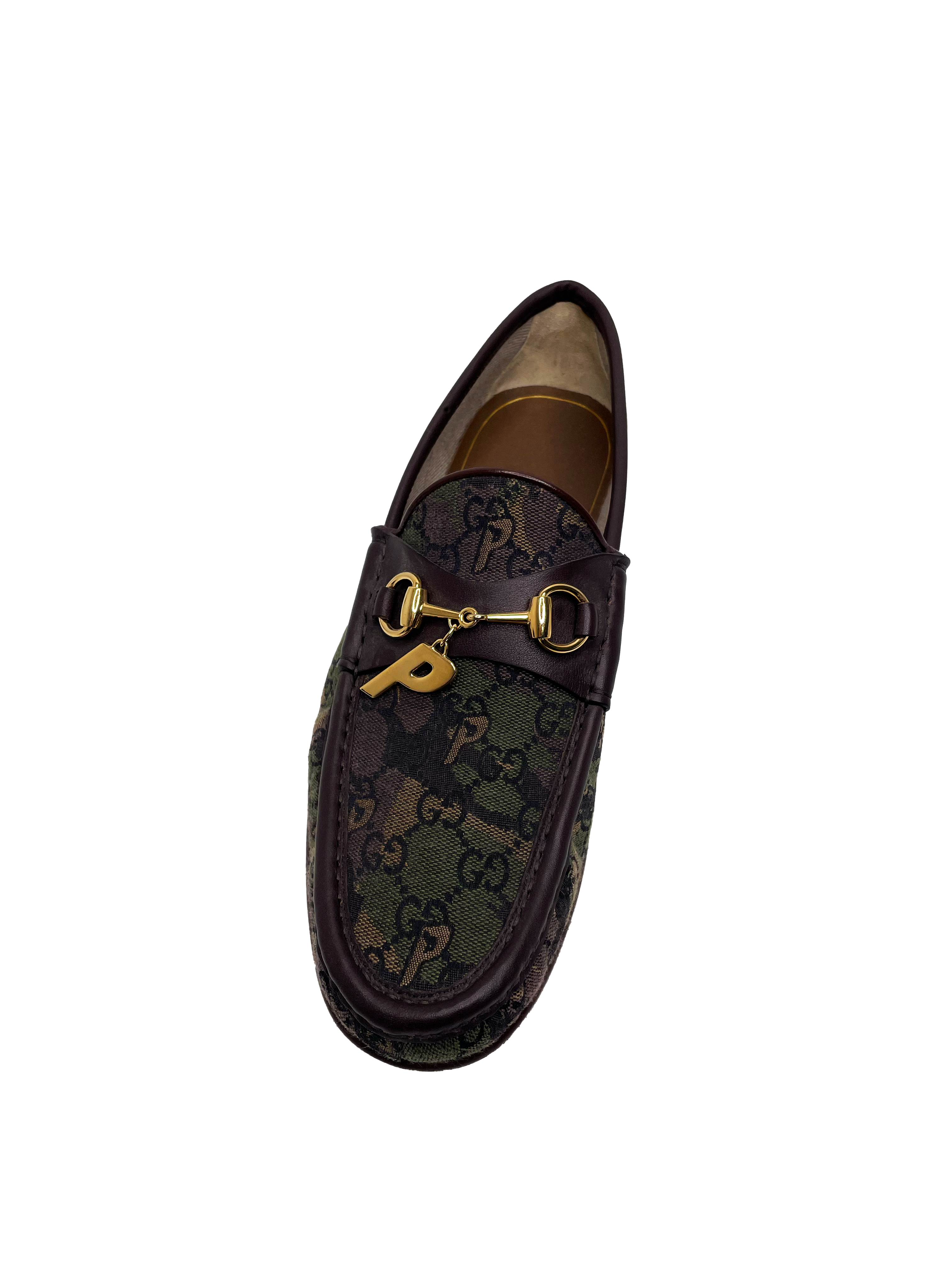 Palace x Gucci GG-P Canvas Horsebit P Charm Camoflauge