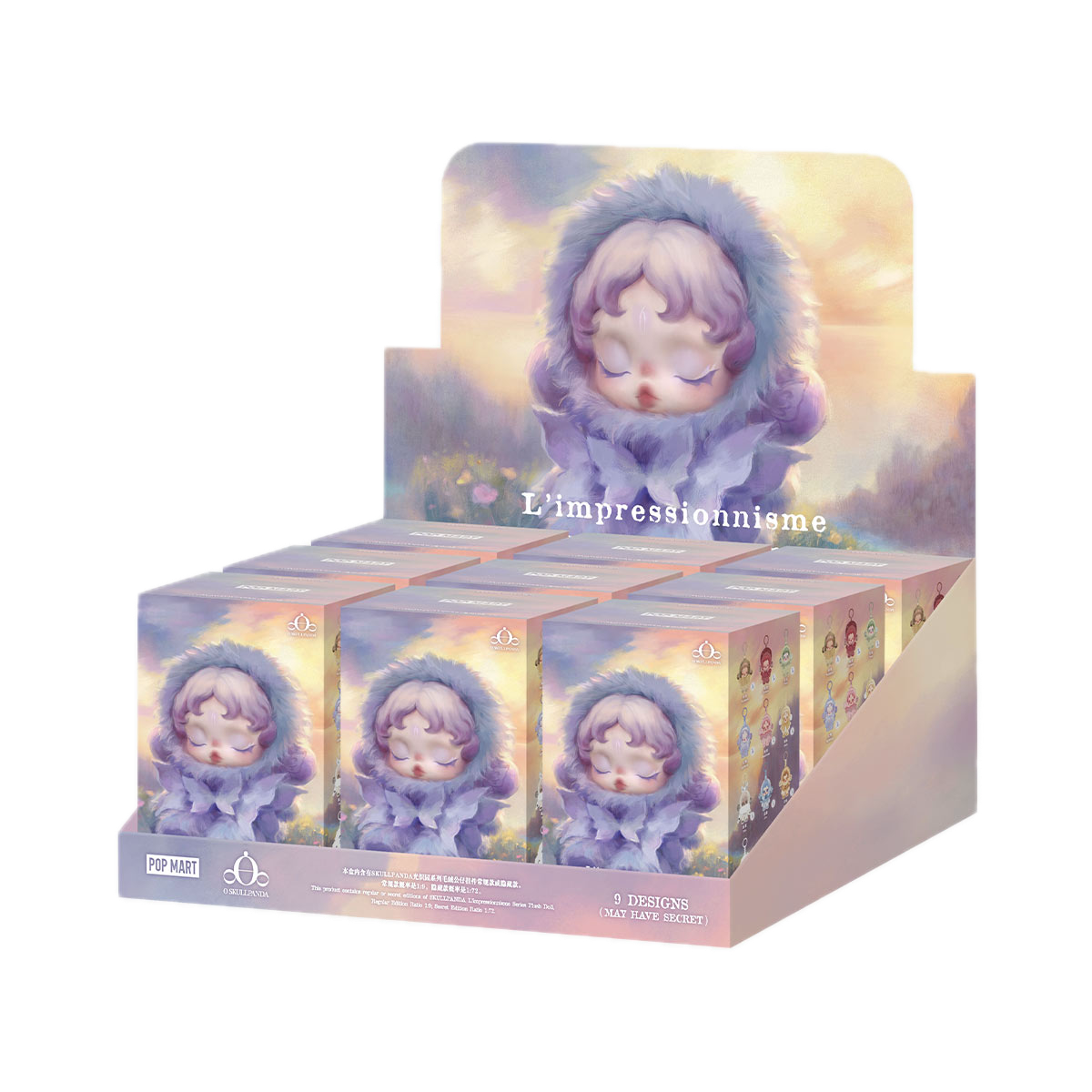 Pop Mart L'impressionnisme θSullpanda Series Plush Doll Single Blind Box