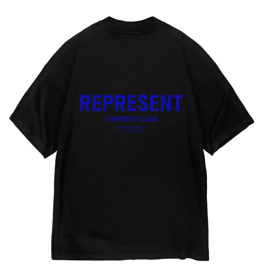 Represent Owners Club T-Shirt Black Cobald