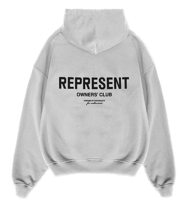 Represent Owners Club Zip Hoodie Ash Gray