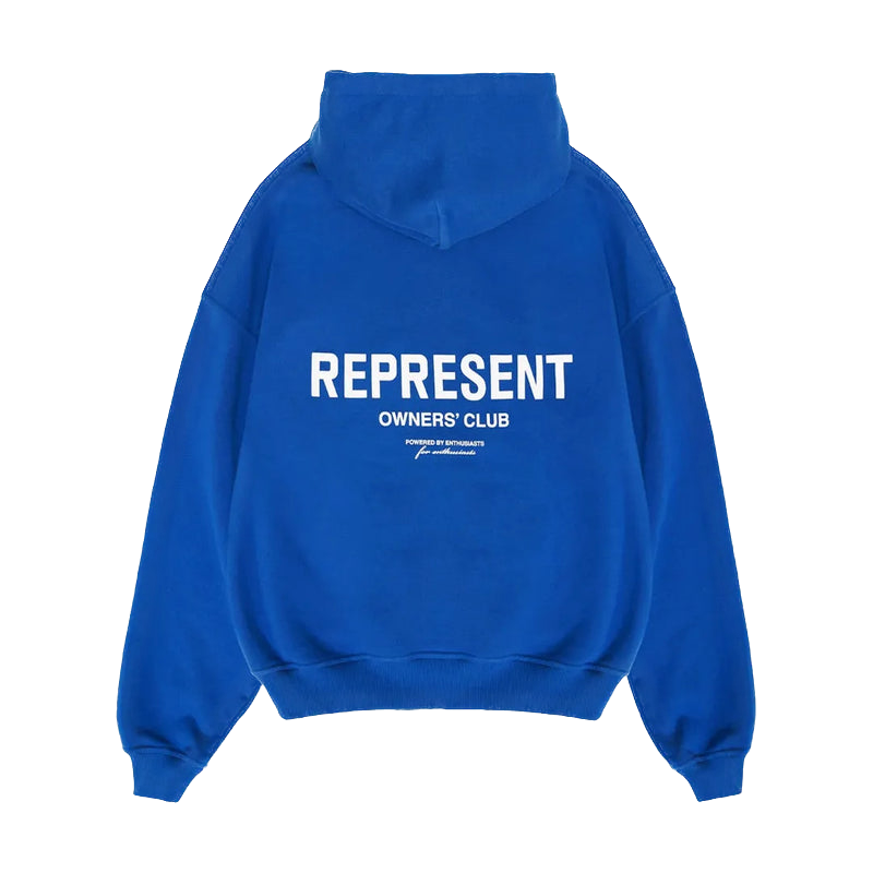 Represent Owners Club Zip Hoodie Cobalt
