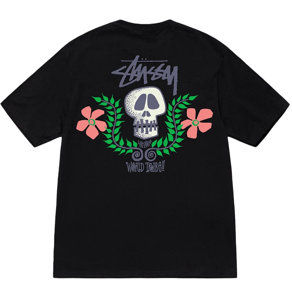 Stussy Skull Crest Tee Black