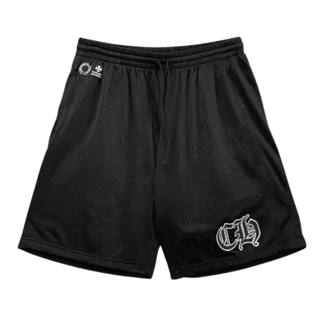 Chrome Hearts Sports Mesh Warm Up Shorts Black