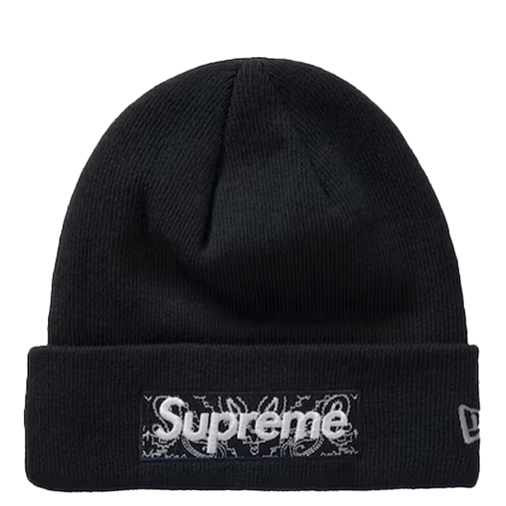 SUPREME New Era Box Logo Beanie (FW19) Black