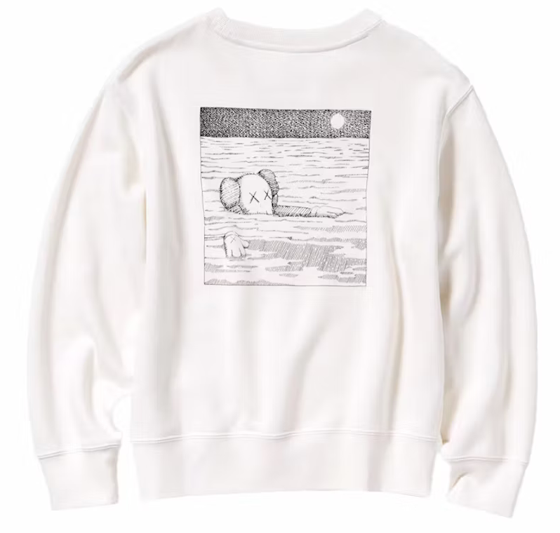 KAWS x Uniqlo Kids Longsleeve Sweatshirt Off White The Garden