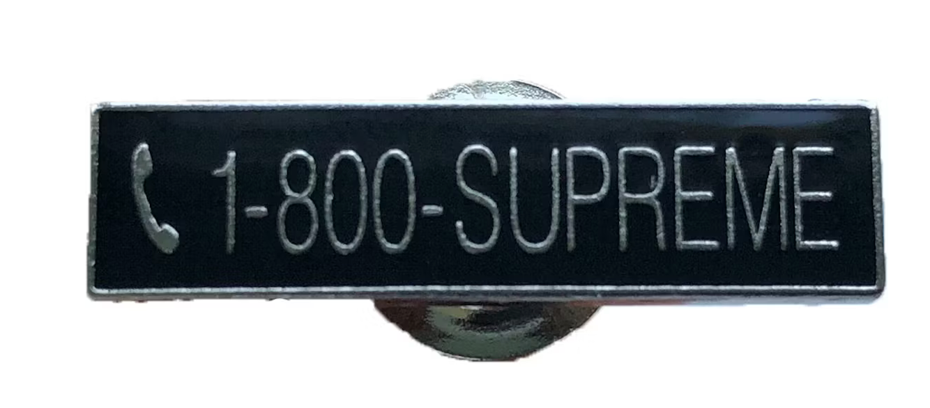 Supreme 1-800 Pin Black