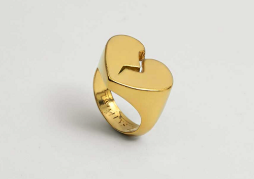 TwoJeys Broken Heart Ring Gold