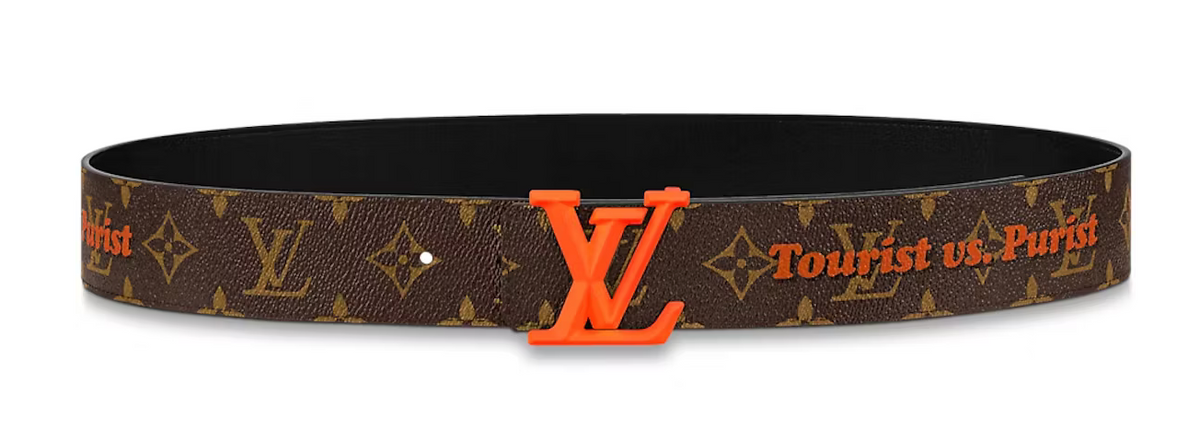 Louis Vuitton LV Pyramide 40MM Reversible Belt Monogram Brown