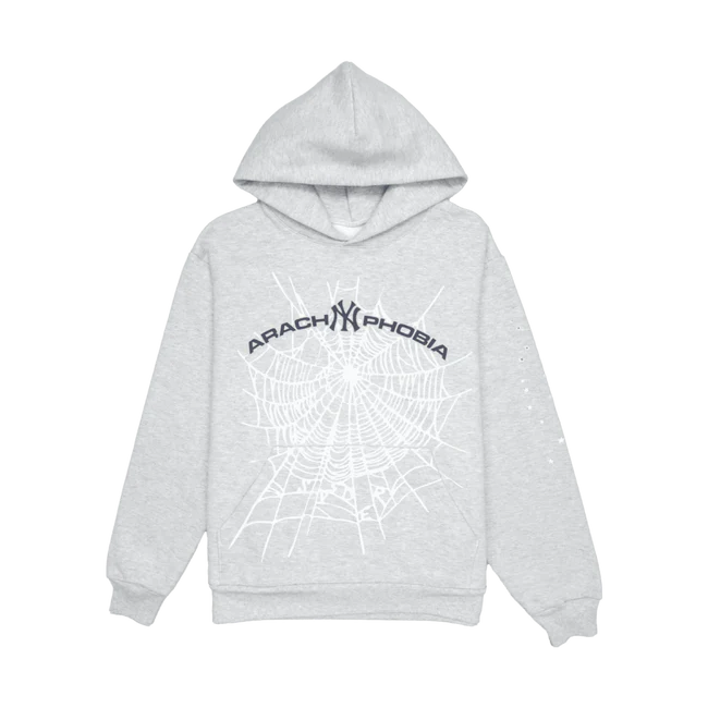 Sp5der Arach NY Phobia Hoodie Ash Gray