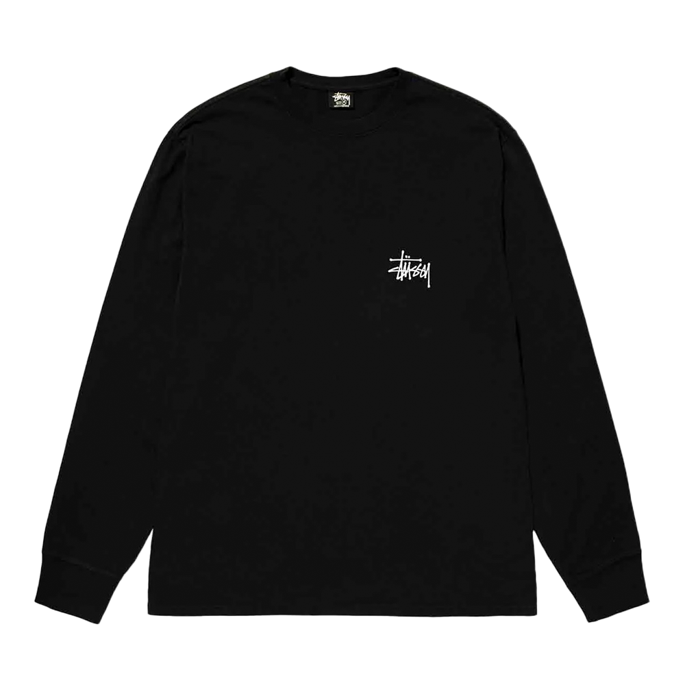 Stussy Long Sleeve Basic Tee Black