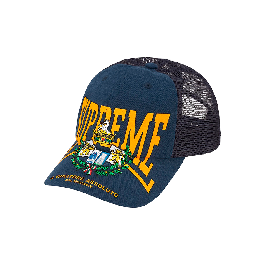Supreme Crest Mesh Back 6-Panel Navy