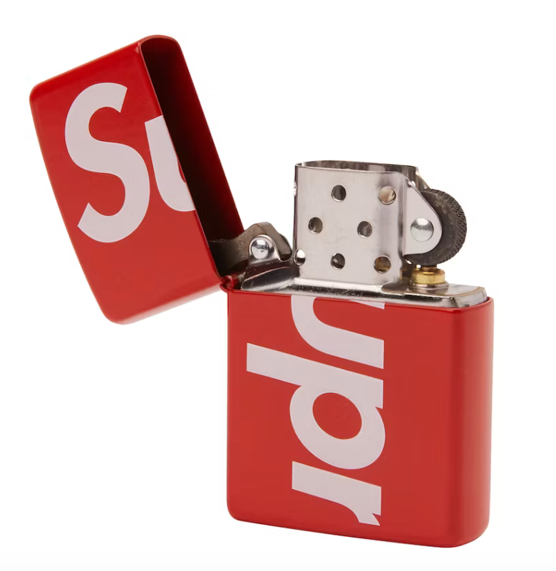 Supreme Logo Zippo Rot