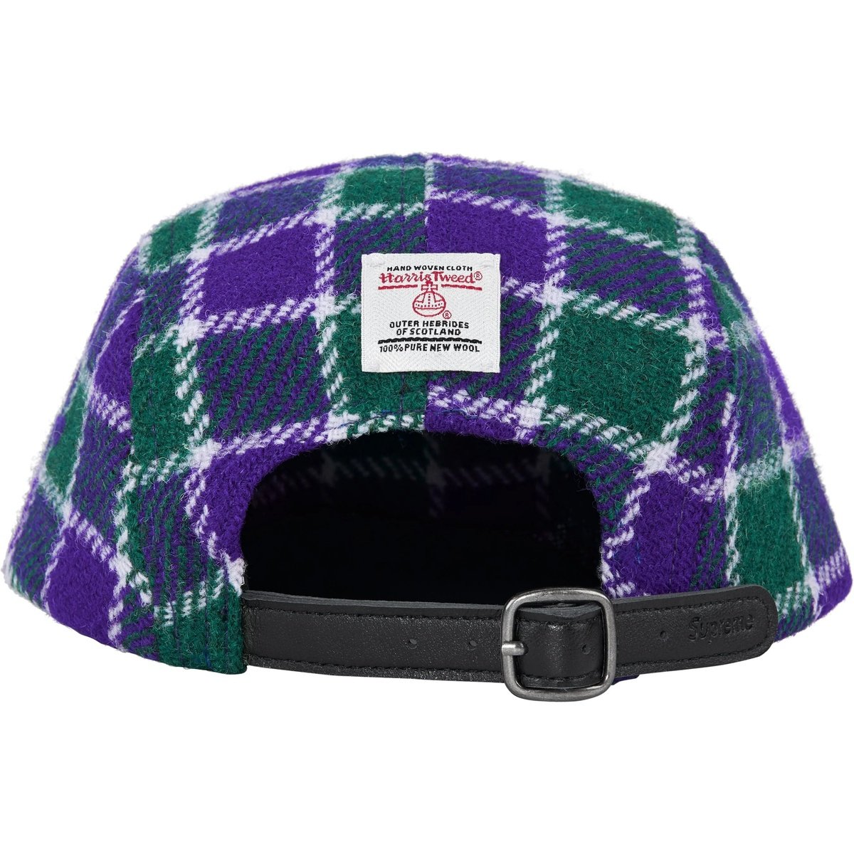Supreme x Harris Tweed Camp Cap Green Plaid