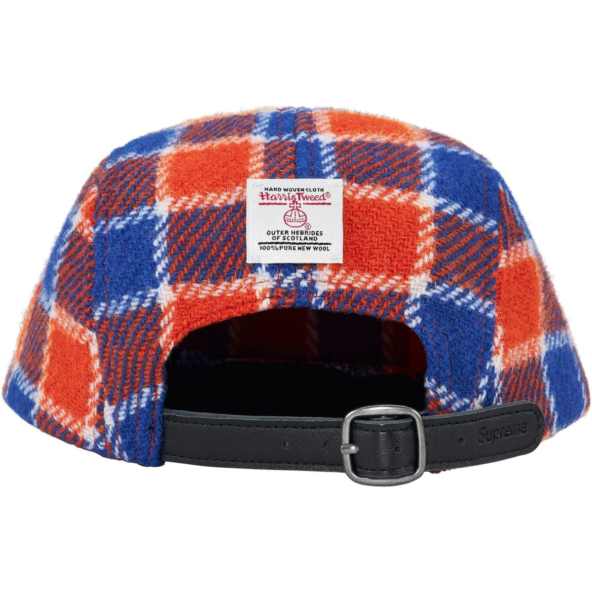 Supreme x Harris Tweed Camp Cap Red Plaid