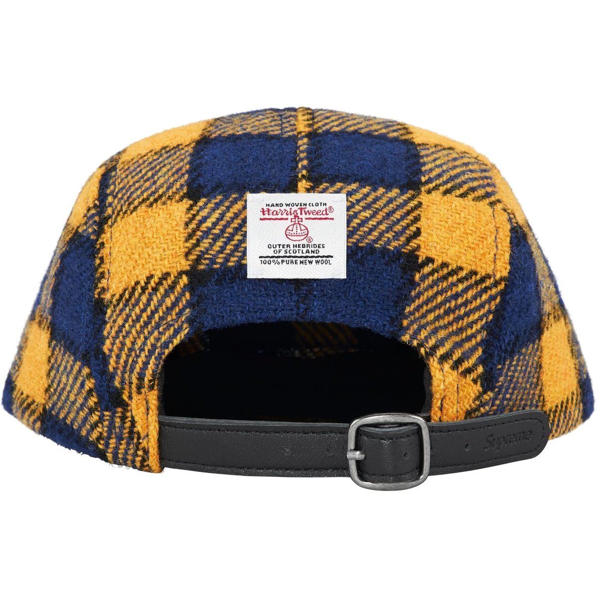 Supreme x Harris Tweed Camp Cap Yellow Plaid