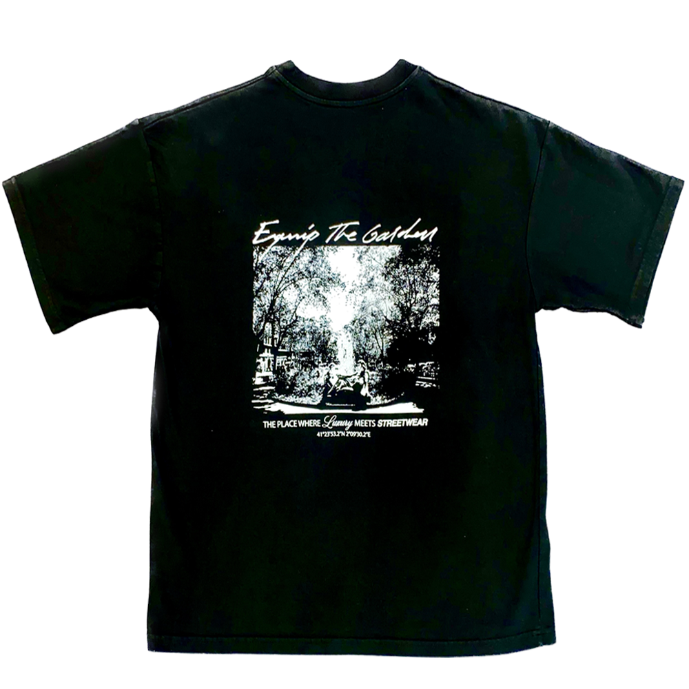 The Garden Logo Tee Black