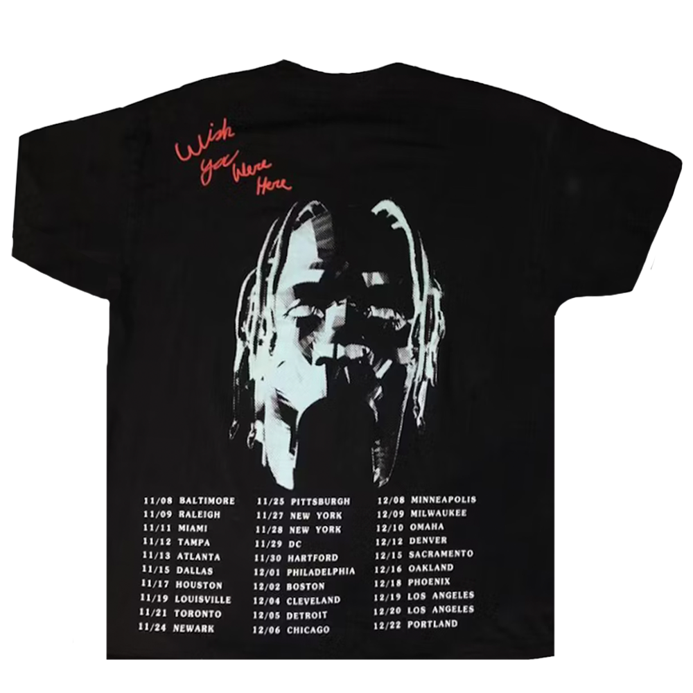 TRAVIS SCOTT Astroworld Tour T-Shirt Schwarz